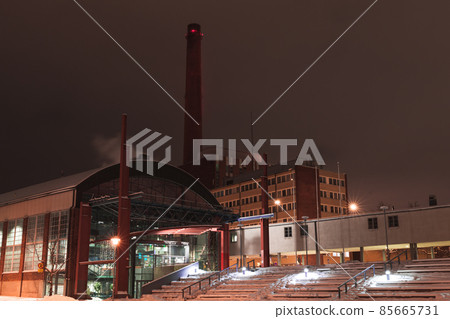 Night street view of Turku town, Finland Night street view of Turku town, Finland 85665731