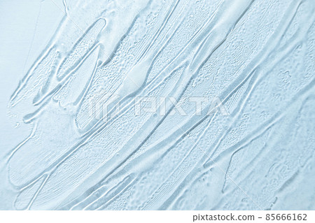 Gel texture background in cold blue colors. Banner for moisturizing cosmetic presentation. Antiseptic wallpaper. Hydration medical. Liquid gel cosmetic smudge. Transparent cosmetic sample Gel texture background in cold blue colors. Banner for moisturizing cosmetic presentation. Antiseptic wallpaper. Hydration medical. Liquid gel cosmetic smudge. Transparent cosmetic sample 85666162