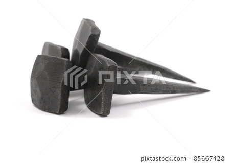forged nails on a neutral background 85667428