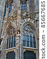 Exterior Details of St. Stephen's Cathedral, the church of Roman Catholic Archdiocese. Vienna, Austria. 85667685