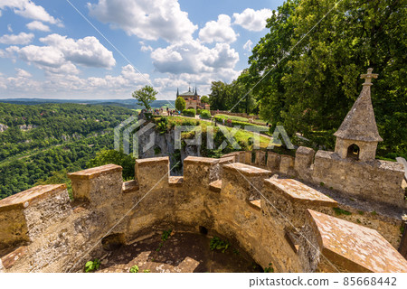 View from Lichtenstein Castle, Germany, Europe View from Lichtenstein Castle, Germany, Europe 85668442