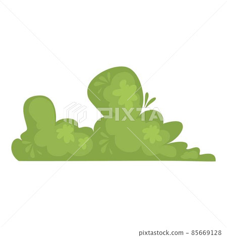 Cartoon hedge set. Garden park green bushes, gardening plants with flowers, forest vegetation, trees bush shrub with branch, bushs for game, hedges vector design. Illustration of spring park green Cartoon hedge set. Garden park green bushes, gardening plants with flowers, forest vegetation, trees bush shrub with branch, bushs for game, hedges vector design. Illustration of spring park green 85669128