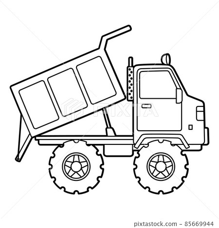 truck and trailer coloring pages