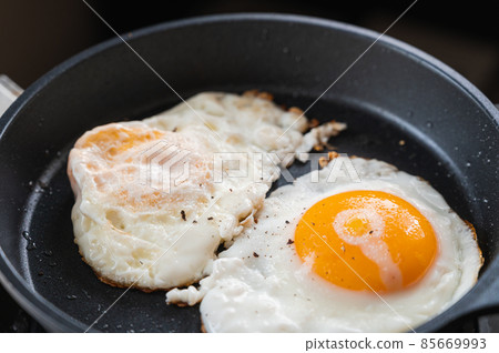 Fried egg with a different baking method Fried egg with a different baking method 85669993