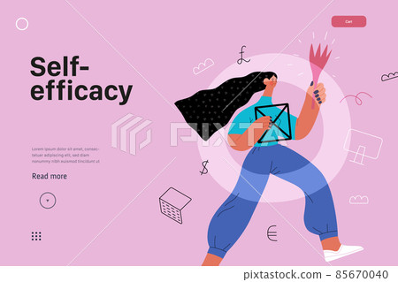 Startup illustration, website landing template. Concept of building new business Startup illustration, website landing template. Concept of building new business 85670040