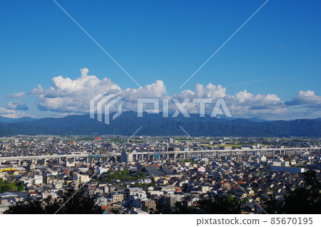 從阿蘇和山眺望福井市東部 85670195