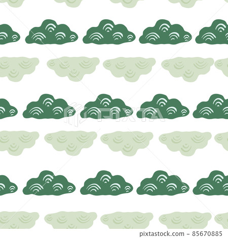 Cute clouds seamless pattern. Stylized children ornament. Cute clouds seamless pattern. Stylized children ornament. 85670885