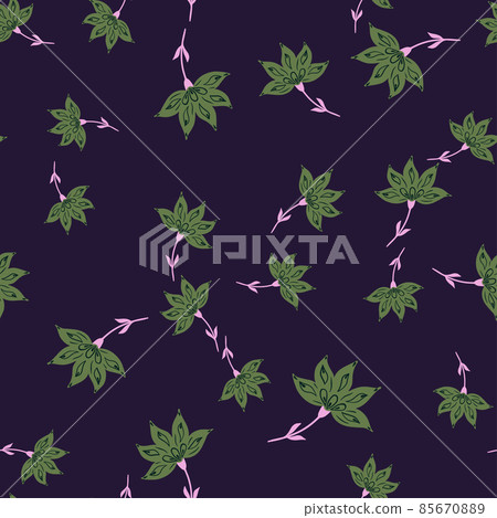 Flowers abstract seamless pattern. Hand drawn nature background. Flowers abstract seamless pattern. Hand drawn nature background. 85670889