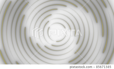 CG circle: Many shining light spots and light trails fluttering in a circle 85671385