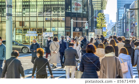 Cityscape of Chuo-ku, Tokyo Nihonbashi 85671499