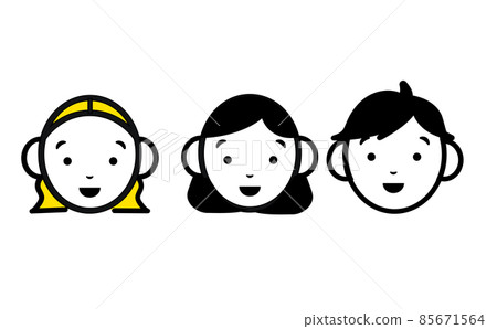Simple face icon Simple face icon 85671564