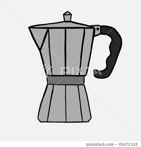 doodle freehand sketch drawing of coffee brewing pot. 85672183