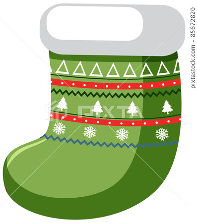 Christmas stocking in cartoon style Christmas stocking in cartoon style 85672820