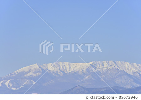 View of Snow Zao from Funaoka Castle Ruins Park View of Snow Zao from Funaoka Castle Ruins Park 85672940
