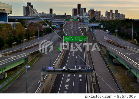 東京都高速公路灣岸線大井路口的夜景 85673009
