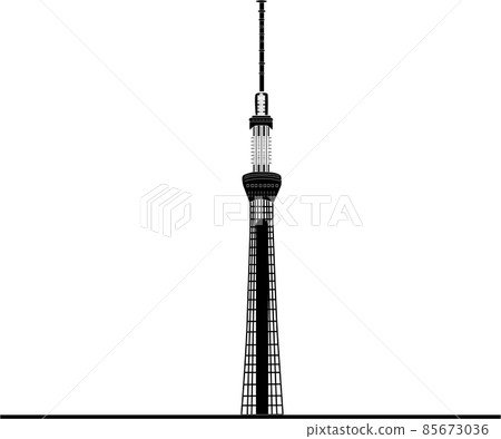 東京天空樹剪影 東京天空樹剪影 85673036