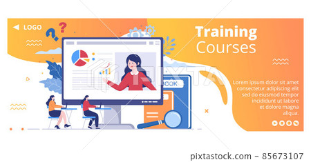 Business Online Training, Seminar or Courses... - Stock Illustration ...