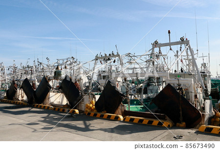 The fishing fleet is moored The fishing fleet is moored 85673490