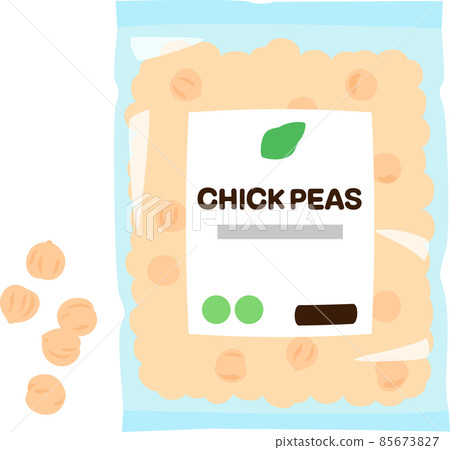 Chickpeas in a bag Chickpeas in a bag 85673827
