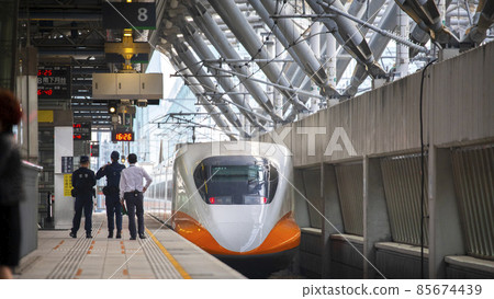 Taiwan High Speed Rail, station, platform, train, Taiwan High Speed Rail, station, train, tram, station, Taiwan High Speed Rail, station, platform, train, Taiwan High Speed Rail, station, train, tram, station, 85674439