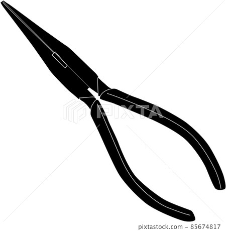 Needle-nose pliers silhouette material 85674817