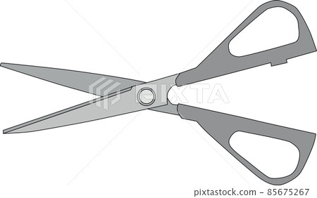 Gray handy scissors Gray handy scissors 85675267