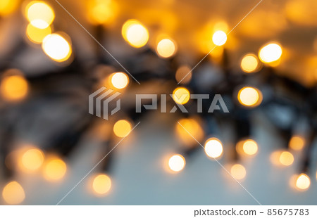 blurred electric garland lights 85675783