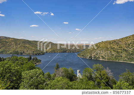 Sunny view of the beautiful Silverwood Lake 85677337