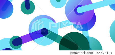 Line points connections geometric abstract background. Circles connected by lines. Trendy techno business template for wallpaper, banner, background or landing Line points connections geometric abstract background. Circles connected by lines. Trendy techno business template for wallpaper, banner, background or landing 85678124