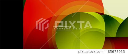 Round triangle shapes lines and circles. Geometric vector illustration for wallpaper banner background or landing page Round triangle shapes lines and circles. Geometric vector illustration for wallpaper banner background or landing page 85678933