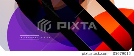 Creative geometric wallpaper. Minimal circle triangle and square line abstract background. Vector illustration for wallpaper banner background or landing page Creative geometric wallpaper. Minimal circle triangle and square line abstract background. Vector illustration for wallpaper banner background or landing page 85679013