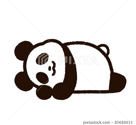 一隻可愛的熊貓正在隆隆作響 85680015