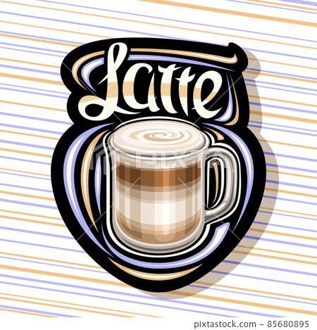 Vector logo for Latte Coffee 85680895