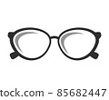 Glasses Icon. Vector illustration. Elements for Design. Glasses Icon on White Background 85682447