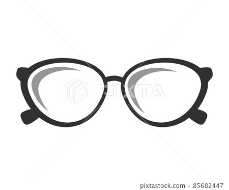 Glasses Icon. Vector illustration. Elements for Design. Glasses Icon on White Background 85682447