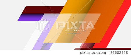 Vector background. Abstract overlapping color lines design with shadow effects. Illustration for wallpaper banner background or landing page Vector background. Abstract overlapping color lines design with shadow effects. Illustration for wallpaper banner background or landing page 85682538