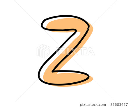 手寫字母矢量圖小寫 z 手寫字母矢量圖小寫 z 85683457