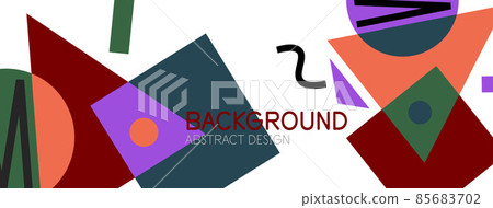 Abstract background with blocks, lines, geometric shapes. Techno or business concept for wallpaper, banner, background, landing page Abstract background with blocks, lines, geometric shapes. Techno or business concept for wallpaper, banner, background, landing page 85683702