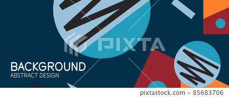 Abstract background with blocks, lines, geometric shapes. Techno or business concept for wallpaper, banner, background, landing page Abstract background with blocks, lines, geometric shapes. Techno or business concept for wallpaper, banner, background, landing page 85683706