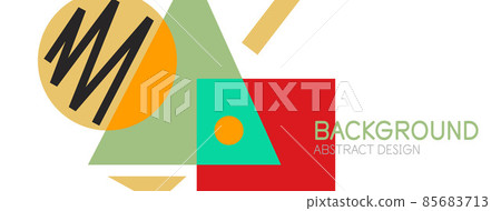 Abstract background with blocks, lines, geometric shapes. Techno or business concept for wallpaper, banner, background, landing page Abstract background with blocks, lines, geometric shapes. Techno or business concept for wallpaper, banner, background, landing page 85683713