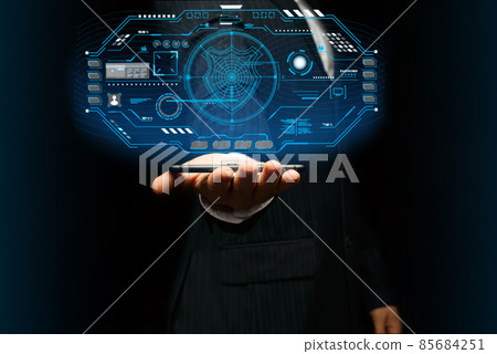 Accessing the internet interface with smart phone and internet connection technology 85684251