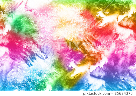 abstract powder splatted background. Colorful powder explosion on white background. Colored cloud. Colorful dust explode. Paint Holi. abstract powder splatted background. Colorful powder explosion on white background. Colored cloud. Colorful dust explode. Paint Holi. 85684373