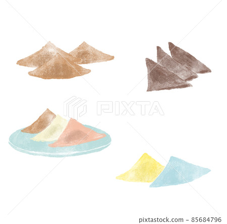 Yatsuhashi, a Japanese sweet with a watercolor touch 85684796