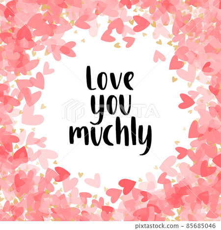 Happy Valentine's Day. Modern style calligraphy phrase. Happy Valentine's Day. Modern style calligraphy phrase. 85685046