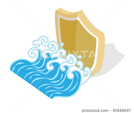 防止洪水的盾牌 防止洪水的盾牌 85686697