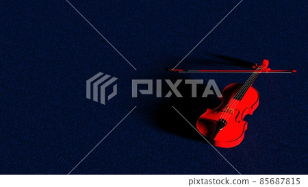 Black background and red violin Black background and red violin 85687815