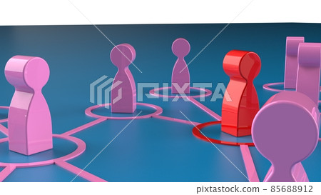 淺藍色背景和紅粉色圖形 淺藍色背景和紅粉色圖形 85688912