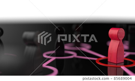 黑色背景和紅黑色圖形 85689004