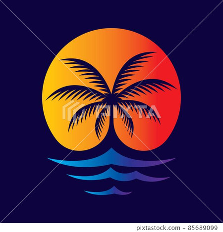Palm tree logo images illustration Palm tree logo images illustration 85689099