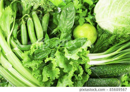 green vegetables background, healthy eating, vegetarian food . green vegetables background, healthy eating, vegetarian food . 85689567